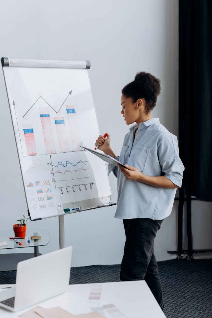 A Woman Making a Business Presentation